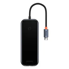 Hub Mở Rộng Đa Năng Baseus AcmeJoy 6 Trong 1 - Docking Station HDMI, USB3.0, PD & Data, RJ45 - Thiết Bị Kết Nối Thông Minh Cho Laptop và Smartphone