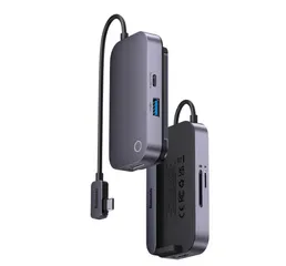Hub Mở Rộng Đa Năng Baseus PadJoy Type-C HUB Adapter 4 Port - Kết Nối HDMI, USB 3.0, SD/TF cho Laptop, iPad, Smartphone