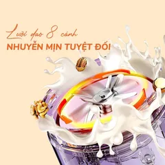 Máy Làm Sữa Hạt Unie UMB10 - Dung Tích 1L, 800W, Chức Năng Đa Năng Xay Nấu Sữa Hạt, Sinh Tố, Cháo, Màu Tím Pastel