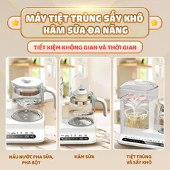 Máy Tiệt Trùng Sấy Khô và Hâm Sữa Chilux C1 Đa Năng - Tiện Ích Cho Mẹ Và Bé, Chức Năng Tiệt Trùng, Sấy Khô, Hâm Sữa Nóng