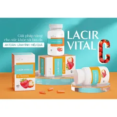 Viên Uống Hỗ Trợ Bổ Sung Vitamin C Dr. Lacir - Tăng Cường Đề Kháng, Làm Đẹp Da, Collagen Tự Nhiên, Hỗ Trợ Sức Khỏe 60 Viên