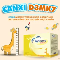 Bộ 3 Vitamin cho Bé: Canxi Avisure Calkid, Vitamin D3MK7 và DHA Smart Kid Tăng Cường Phát Triển Trí Não và Xương Khớp