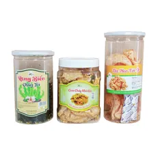 Combo 3 Hộp SK FOOD Rong Biển, Da Heo & Cơm Cháy Khô Gà - Thực Phẩm Khô Ngon Miệng, Hương Vị Đậm Đà, Chất Lượng Vệ Sinh Thực Phẩm