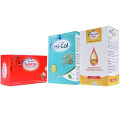 Combo Sắt Canxi DHA Avisure cho Mẹ Bầu - Hỗ Trợ Thai Kỳ Khỏe Mạnh và Phát Triển Thông Minh, Viên Uống Dễ Uống