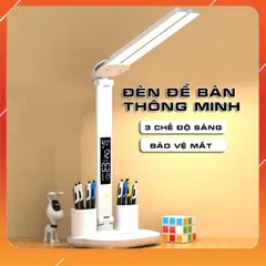 Đèn Bàn Học LED Chống Cận Tích Điện Cảm Ứng 3 Chế Độ Sáng - Tiết Kiệm Điện, Thiết Kế Hiện Đại, Bảo Vệ Mắt Tối Ưu