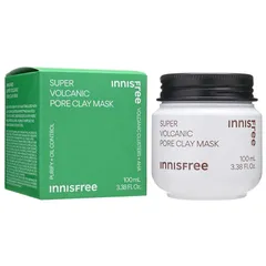 Mặt Nạ Đất Sét Innisfree Super Volcanic Pore Clay Mask 2X - Làm Sạch Lỗ Chân Lông, Hút Bã Nhờn, Dành Cho Mọi Loại Da 100ml