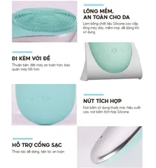 Máy rửa mặt & Massage JOOU M6 - Công nghệ Nâng Cơ, Chăm Sóc Da Sâu, Chống Lão Hóa, Tích Hợp Chế Độ Nhiệt 45°C - Màu Xanh & Hồng