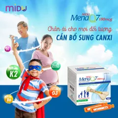 Siro Tăng Chiều Cao Midu MenaQ7 180mcg - Hỗ Trợ Phát Triển Chiều Cao Tối Ưu Cho Trẻ Em Và Người Lớn, Bổ Sung Vitamin K2, Canxi, Vitamin D3