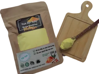 Tinh Bột Nghệ Nano Hữu Cơ Vanbina 250g - Hỗ Trợ Tiêu Hóa, Làm Đẹp Da, Giảm Cân Hiệu Quả từ Nghệ Tươi Tây Nguyên