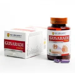 Viên uống Gusaradi Học viện Quân Y - Hỗ trợ điều trị bệnh gout, giảm acid uric, hộp 60 viên thiên nhiên, cải thiện sức khỏe.