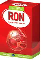 Viên Uống Bổ Sung Sắt Ron Healthy Blood Support - Hỗ Trợ Thiếu Máu, Cải Thiện Sức Khỏe, Giàu Acid Folic và Vitamin B12, Hàng Chính Hãng USA