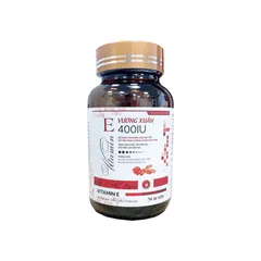 Viên uống bổ sung Vitamin E 400IU Vương Xuân - Hỗ trợ làm đẹp da, cải thiện nội tiết tố và sức khỏe nữ giới - 30 viên
