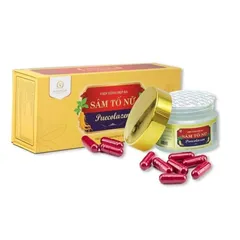 Viên uống sâm tố nữ Puecolazen - Cân bằng nội tiết, làm đẹp da, tăng cường sức sống cho phụ nữ - Hỗ trợ giảm nếp nhăn, khô hạn