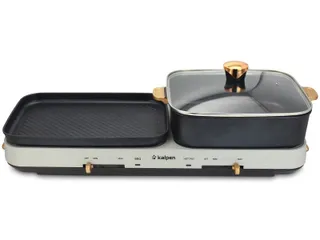 Bếp Nướng Lẩu Đa Năng Kalpen PP99 - 2 Trong 1 Điều Chỉnh Đun Nấu Độc Lập, Thiết Kế Hiện Đại, Công Suất 2200W, Tiện Ích Nấu Nướng Tối Ưu