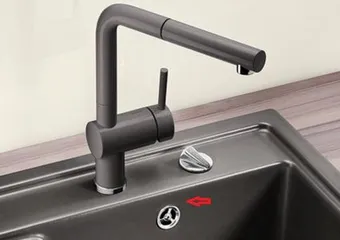 Chậu Rửa Bát Đá Blancozia 8S 565.76.959 Màu Xám Ghi - Thiết Kế Cao Cấp Chịu Lực Từ Chất Liệu SILGRANIT PuraDur II