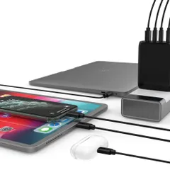 Củ sạc nhanh Mazer Infinite Boost GAN120W 4 cổng USB-C & USB-A - Sạc nhanh công nghệ GaN, nhỏ gọn và hiệu quả cao