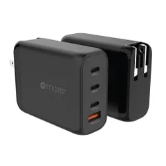 Củ sạc nhanh Mazer Infinite Boost GAN120W 4 cổng USB-C & USB-A - Sạc nhanh công nghệ GaN, nhỏ gọn và hiệu quả cao