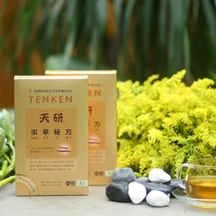 Đông Trùng Hạ Thảo Tenken Nhật Bản - Viên Uống Bồi Bổ Sức Khỏe, Hỗ Trợ Tim Mạch và Tăng Cường Đề Kháng, 60 Viên