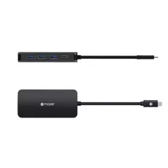 Hub Chuyển Đổi Mazer USB-C 7in1 M-UC2MULTI4070-BK - Cổng Kết Nối Đa Dạng HDMI 4K, SD, Micro SD, Tương Thích Mac, Windows, Android