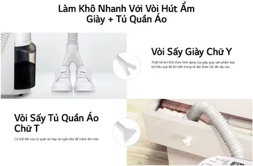 Máy Hút Ẩm LG MD16GQSE0 16L Dual Inverter - Hiệu Suất 215W, Phù Hợp Diện Tích 30m2, Loại Bỏ Vi Khuẩn, Tiết Kiệm Điện