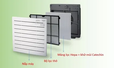 Máy Lọc Không Khí Hitachi EP-PZ30J - HEPA Tiện Dụng Hẹn Giờ Tắt, Diện Tích 22-25m2, Khử Mùi Hiệu Quả 99.97%