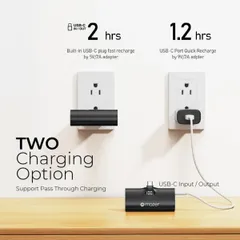 Pin Sạc Dự Phòng Mazer SuperMini 5000mAh USB-C - Sạc Nhanh 20W, Thiết Kế Nhỏ Gọn, Phù Hợp Với Thiết Bị Apple, Đen Trắng