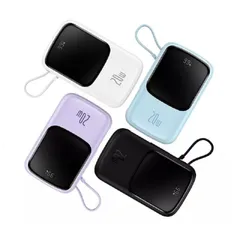 Sạc Dự Phòng Baseus Qpow Pro 10000mAh - Bảo Mật Thông Minh, Sạc Nhanh USB & Type C, Màn Hình Hiển Thị, Dành Cho Điện Thoại & Thiết Bị Di Động