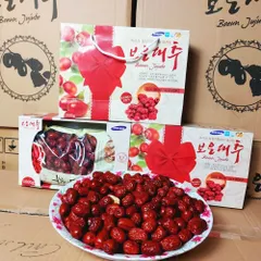 Táo Đỏ Hàn Quốc Samsung Boeun Jujube Sấy Khô Hộp Nơ - Giàu Vitamin, Tăng Cường Sức Khỏe, Quà Tặng Ý Nghĩa 1kg