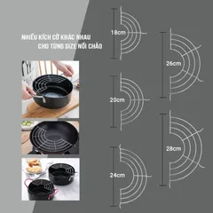 Vỉ Gác Chảo Inox Kalpen - Tiện Lợi Cho Đồ Ăn Chiên Rán Dầu Mỡ, Nhiều Kích Cỡ Phù Hợp Với Mọi Loại Chảo