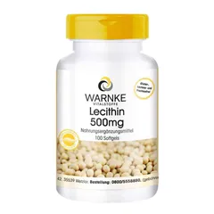 Viên uống mầm đậu nành Warnke Vitalstoffe Lecithin 500mg - Hỗ trợ cân bằng nội tiết và làm đẹp da, tóc, móng cho phụ nữ