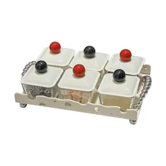 Bộ Hũ Đựng Bánh Mứt Kẹo Bằng Gốm Sứ & Thủy Tinh Cao Cấp - Sang Trọng, Tối Giản, Thân Thiện Môi Trường, Quà Tặng Hoàn Hảo