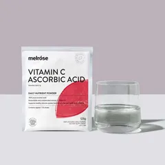 Bột Vitamin C Ascorbic Acid Melrose 125g - Hỗ trợ sức khỏe, tăng cường miễn dịch và làm đẹp da, nguyên chất dễ hòa tan