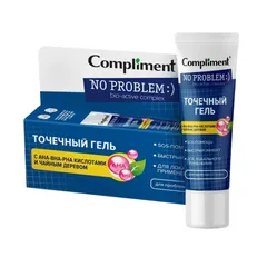 Gel Chấm Mụn Compliment SOS No Problem AHA BHA PHA 25ml - Giải Pháp Làm Khô Mụn, Giảm Sưng Và Ngừa Mụn Tái Phát