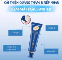 Kem Dưỡng Mắt Meishoku Placenta - Kem Trị Thâm Quầng Mắt, Giảm Bọng Mắt, Làm Sáng Da, Dưỡng Ẩm, Xuất Xứ Nhật Bản, 30g
