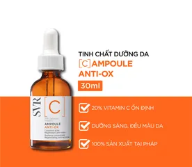 Serum SVR C Ampoule Anti-Ox - Tinh Chất Làm Sáng Da 30ml, Giàu 20% Vitamin C, Trẻ Hóa Da, Chống Lão Hóa, Pháp