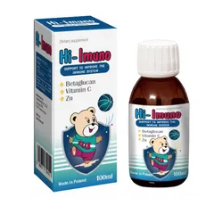 Siro Hi-Imuno Tăng Đề Kháng Cho Trẻ Từ 1 Tuổi - Hỗ Trợ Miễn Dịch, Vị Ngọt Dễ Uống, 100ml
