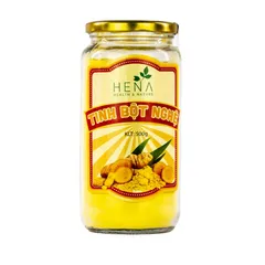 Tinh Bột Nghệ Nguyên Chất Hena 500g - Hỗ Trợ Làm Đẹp, Cải Thiện Sức Khỏe, Giảm Cân, Chống Oxy Hóa - Thực Phẩm Chức Năng Cao Cấp