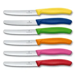 Dao Gọt Lưỡi Răng Cưa Victorinox 11cm - Dụng Cụ Nhà Bếp Đa Năng Cắt Chính Xác Cho Cà Chua và Xúc Xích