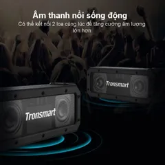 Loa Bluetooth Tronsmart Element Force+ 40W Chống Nước IPX7 - Âm Bass Sâu, Thiết Kế Gọn Nhẹ, Kết Nối Bluetooth 5.0, Thời Gian Phát 15 Giờ