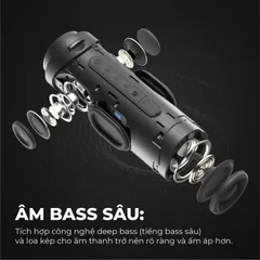Loa Bluetooth Tronsmart T7 30W Chống Nước, Di Động - Âm Thanh 360 Độ, Pin 4000mAh, Bluetooth 5.3, Âm Bass Mạnh Mẽ