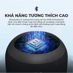 Loa Bluetooth Tronsmart T7 Mini 15W chống nước IPX7 - Âm thanh trong trẻo, pin 18 giờ, kết nối Bluetooth 5.3, di động lý tưởng cho mọi chuyến đi.