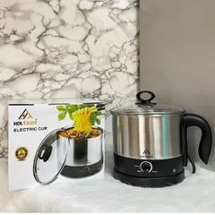 Nồi lẩu điện mini Holtashi đế rời 1.2L - Thiết kế hiện đại, inox chống rỉ, nấu đa năng tiện lợi cho mọi bữa ăn