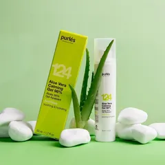 Gel Dưỡng Ẩm Purles 124 Aloe Vera 98% - Hỗ Trợ Làm Dịu Da Kích Ứng, Dưỡng Ẩm hiệu quả cho mọi loại da 50ml
