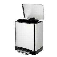 Thùng Rác Inox Cao Cấp Đạp Chân Hanssem 20L - Chống Vân Tay, Thiết Kế Thông Minh, Dễ Vệ Sinh, Phong Cách Hiện Đại Hàn Quốc