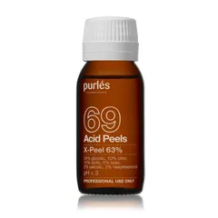 Tinh chất trẻ hóa và trắng da Purles 69 X-Peel 63% - Dưỡng ẩm, cải thiện sạm màu, tái tạo làn da mịn màng, 50ml
