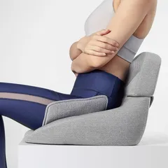 Đệm Massage Eo Mông Momoda SX352 Cao Cấp - Giảm Đau Lưng, Thư Giãn Với 4 Đầu Massage 3D Chất Liệu Thoáng Khí, Màu Xám