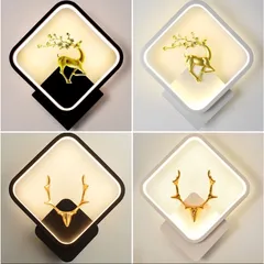 Đèn Ngủ Treo Tường Hươu 3 Chế Độ Sáng - Đèn LED Trang Trí Phòng Ngủ Hiện Đại, Họa Tiết Nghệ Thuật Sống Động