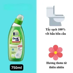 Dung dịch tẩy rửa bồn cầu Denkmit WC Reiniger 750ml - Sạch sâu, hương tươi mát, loại bỏ cặn bẩn và vôi canxi hiệu quả.