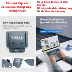 Giá Đỡ Tản Nhiệt Laptop/Macbook Baseus UltraStable Pro Series 360 Độ - Thiết Kế Đẹp, Chống Trượt, Tương Thích Mọi Kích Cỡ