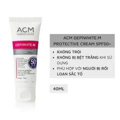 Kem Chống Nắng ACM Depiwhite M Protective SPF50+ - Bảo Vệ Da Khỏi Tia UV, Ngừa Nám Sạm, Phù Hợp Mọi Loại Da, 40ml